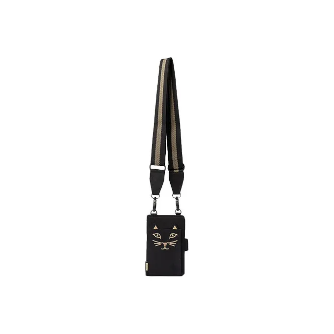 PUMA Fabric Card Holders Shoulder Bag Crossbody Bag Regular Women's Black-1