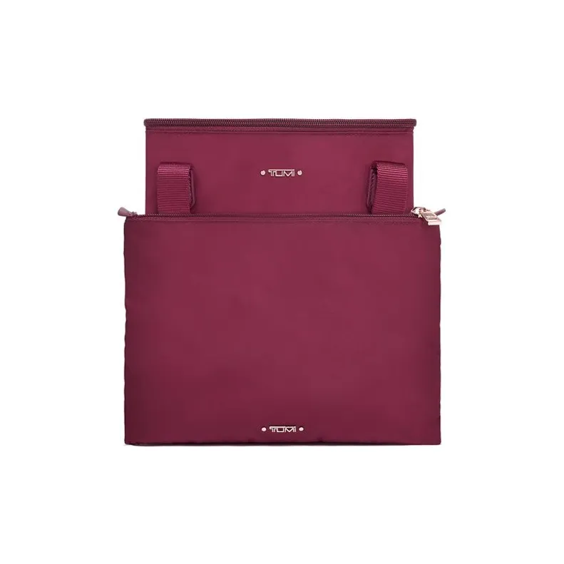 TUMI Voyageur Nylon Tote Bag, Shopping Bag, Shoulder Bag Women's Berry-2