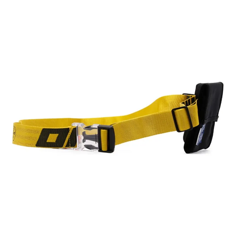 OFF WHITE Classic Industrial Two Pocket Belt Bag Black/Yellow-2