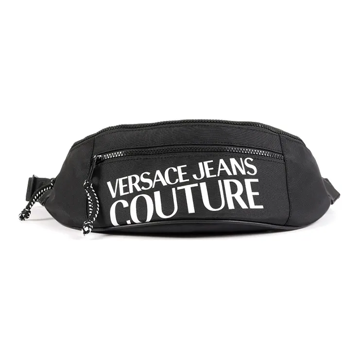 VERSACE JEANS COUTURE Fabric Fanny Pack Men's Black-0