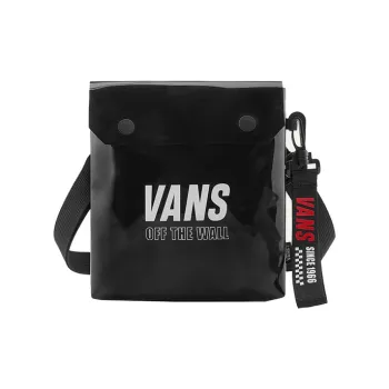 Vans Leather Shoulder Bag, Crossbody Bag Regular Unisex Black