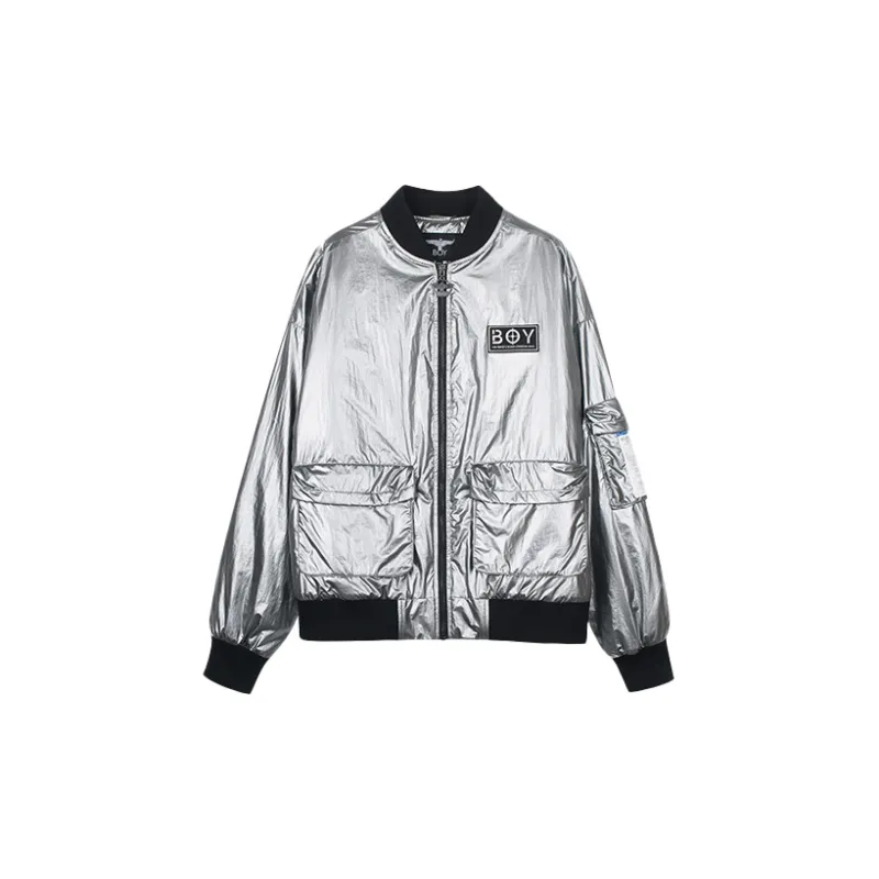 Boy London Puffer Jacket Unisex Silver-1