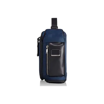 TUMI Alpha Bravo Nylon Fabric Sling Bag Men's Marine Blue