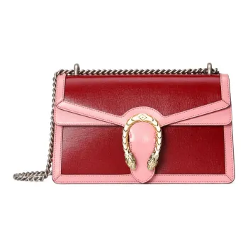 GUCCI Dionysus Leather Chain Shoulder Bag Crossbody Bags Shoulder Bags Women's Red & Pink