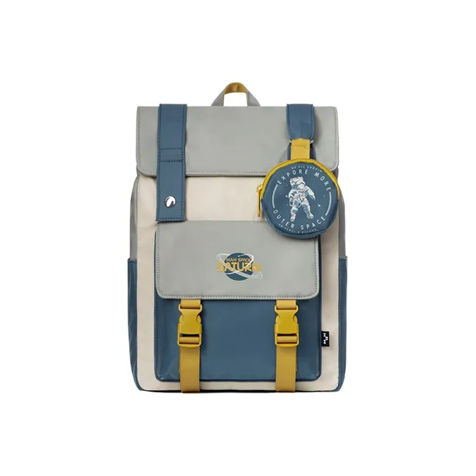 MR.ACE HOMME Polyester Backpack Regular Unisex Planet Blue-5