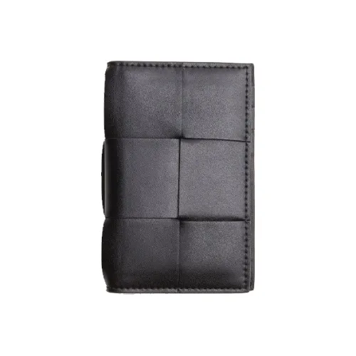 Bottega Veneta Cow Leather Card Holder Men's Black