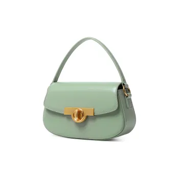 Miss Kung Cow Leather Small Square Bag Shoulder Bag Crossbody Bag Small Size Women's Mint Green