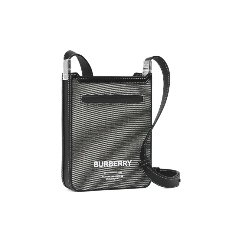 Burberry OlympiaHorseferry Cow Leather Tote Bag, Shopping Bag, Shoulder Bag, Crossbody Bag Mini Men's Black/Gray-1