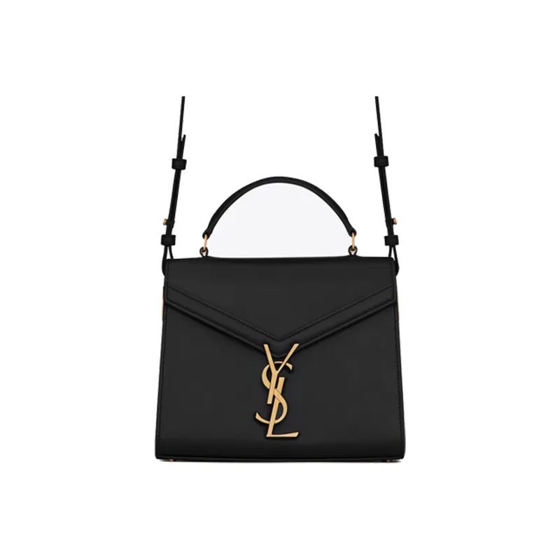SAINT LAURENT CASSANDRA Cow Leather Shoulder Bag, Crossbody Bag, Handbag Mini Women's Black-0