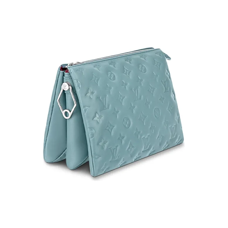 LOUIS VUITTON Coussin Pm Monogram Embossed Blue/Red-1