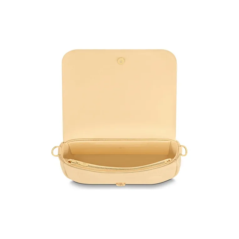 LOUIS VUITTON Calfskin Shoulder Bag, Handbag, Shoulder Bag, Crossbody Bag Women's Banana Yellow-3