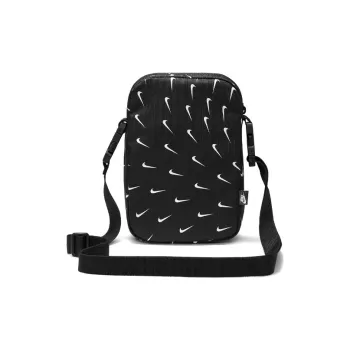 Nike Polyester Shoulder Bag, Crossbody Bag Regular Unisex Black