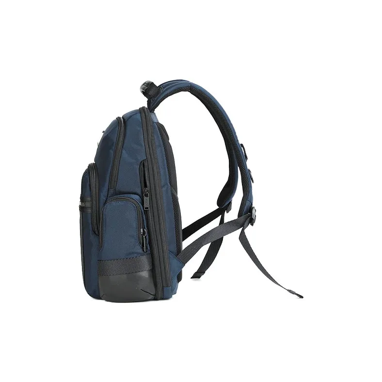 TUMI Elastic Nylon Travel Backpack Men's Navy Blue-2