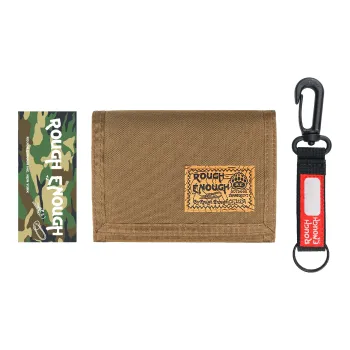 Rough Enough Polyamide Wallet Men's Coffee Brown