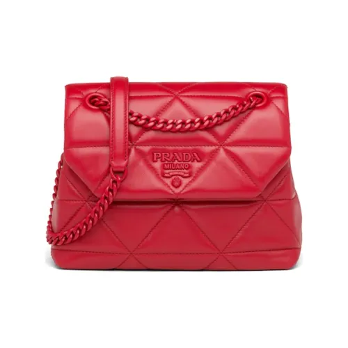 PRADA Spectrum Nappa Leather Shoulder Bag Crossbody Bag Women's Red
