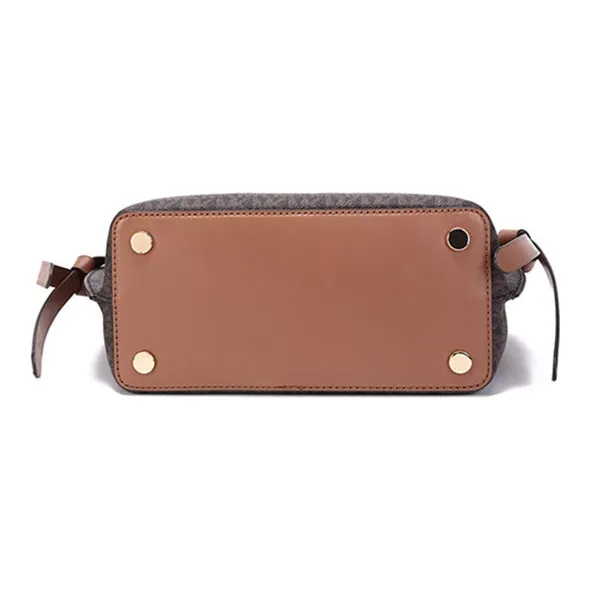 MICHAEL KORS Hamilton Legacy Cow Leather Shoulder Bags Handbags Small Size Women's Dark Brown/Acorn Brown-4