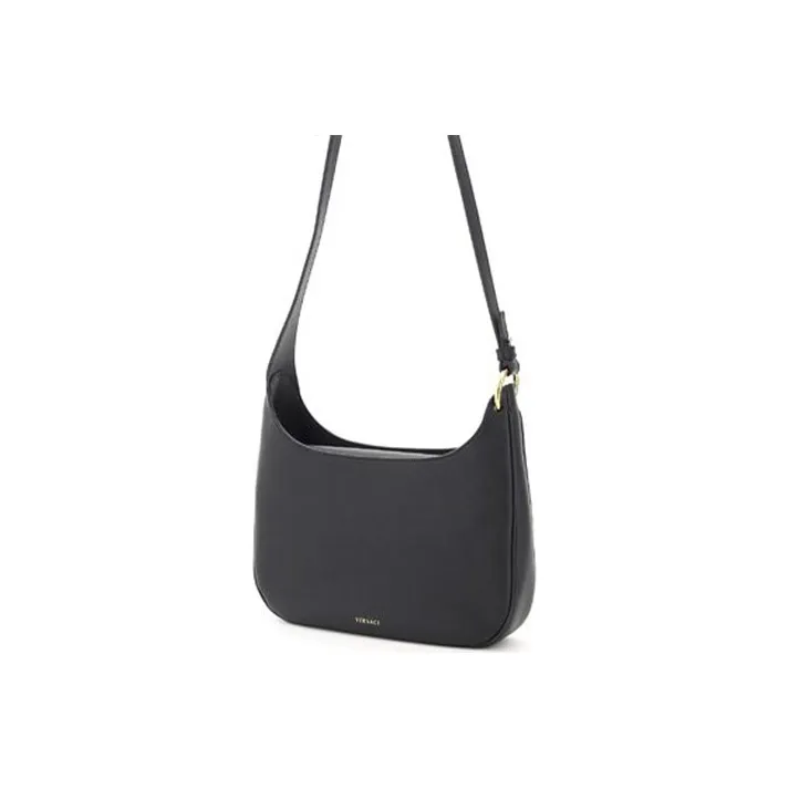 FANSIZHE La Medusa Cow Leather Hobo Shoulder Bag Women's Black-1