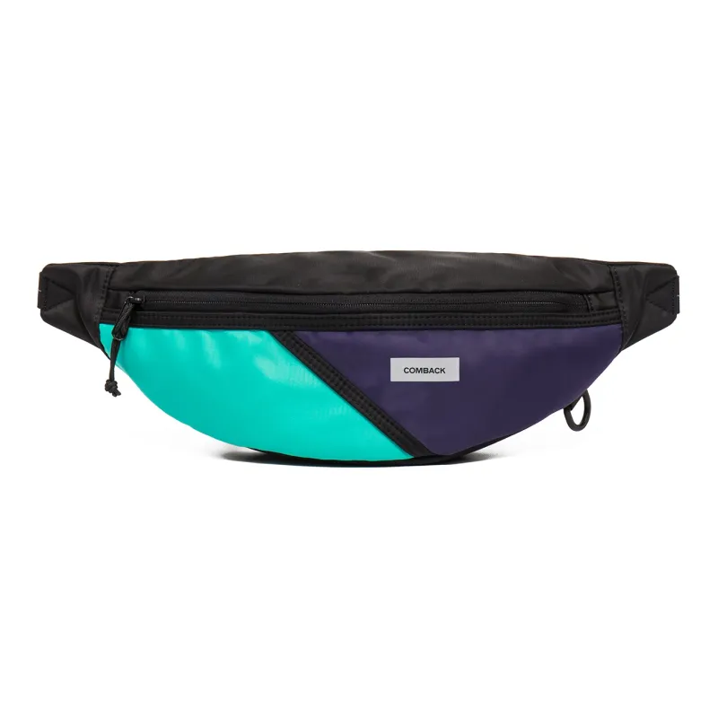 COMBACK Cotton Sling Bag, Fanny Pack Regular Unisex Black Blue Purple-1