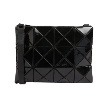 ISSEY MIYAKE Lucent One Tone PVC Shoulder Bag, Crossbody Bag, Handbag Small Size Women's Black
