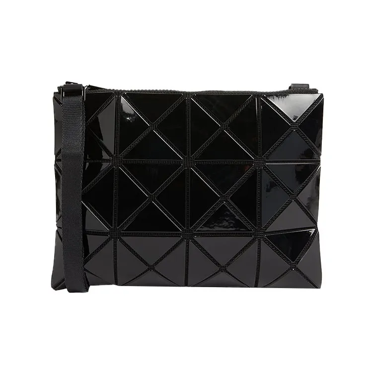 ISSEY MIYAKE Lucent One Tone PVC Shoulder Bag, Crossbody Bag, Handbag Small Size Women's Black-0
