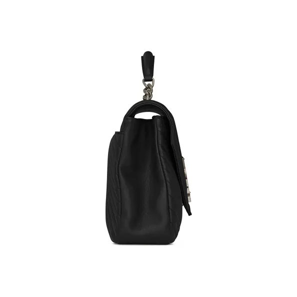SAINT LAURENT Leather Shoulder Bag, Crossbody Bag, Handbag Tubas Women's Black-1