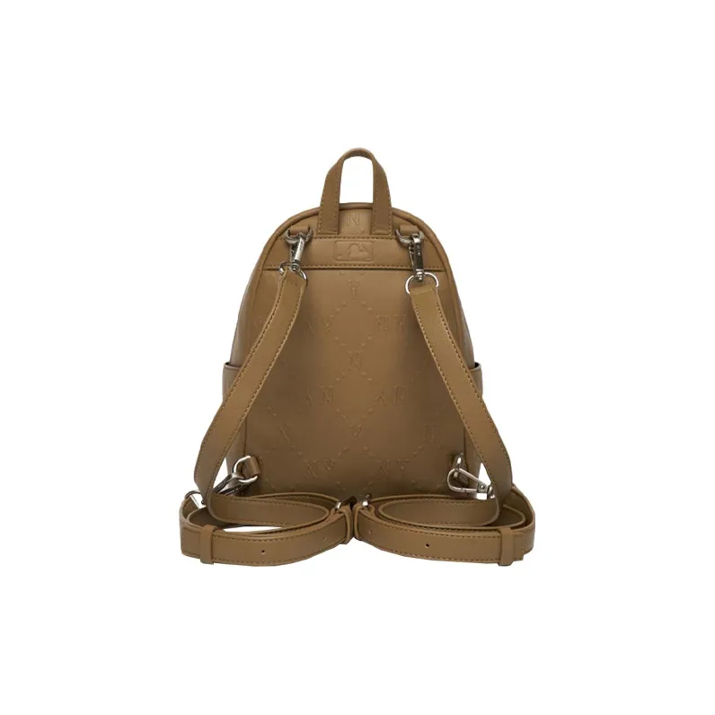 MLB Leather Backpack Regular Unisex Brown-3