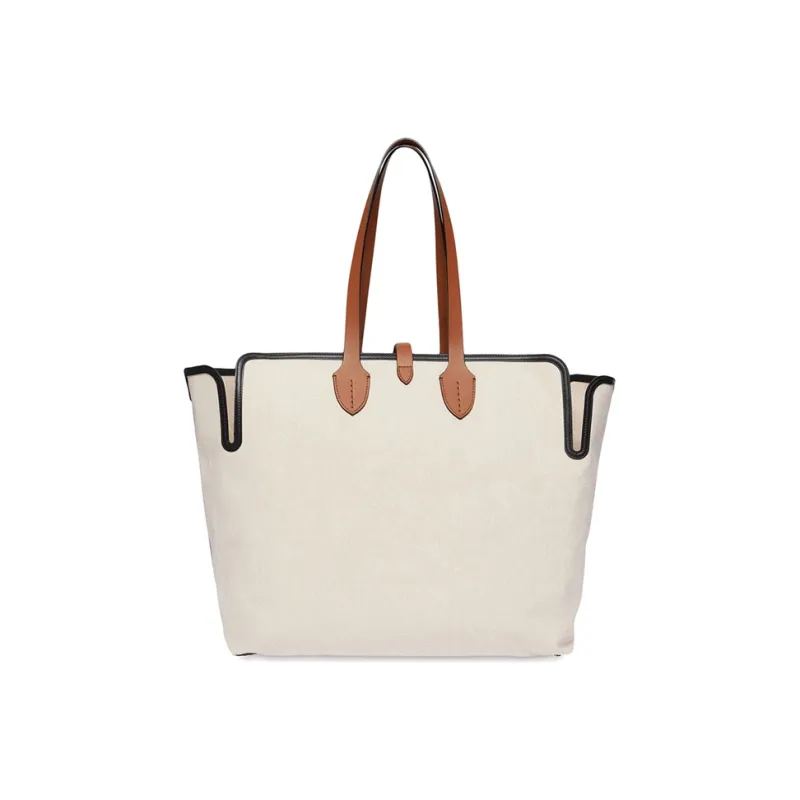 Burberry Horseferry Print Tote Bag Beige/Brown-2