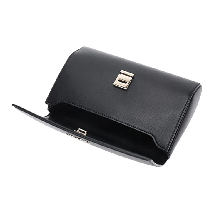 Givenchy Pandora Cow Leather Clutch Women's Black-5