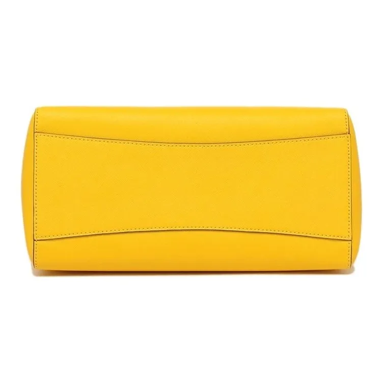 TORY BURCH Robinson Leather Tote Bag Shopping Bag Handbag Small Size Women's Lemon-3