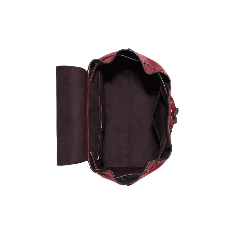 COACH Kleo Leather Backpack Medium Size Women's Cherry Red-2
