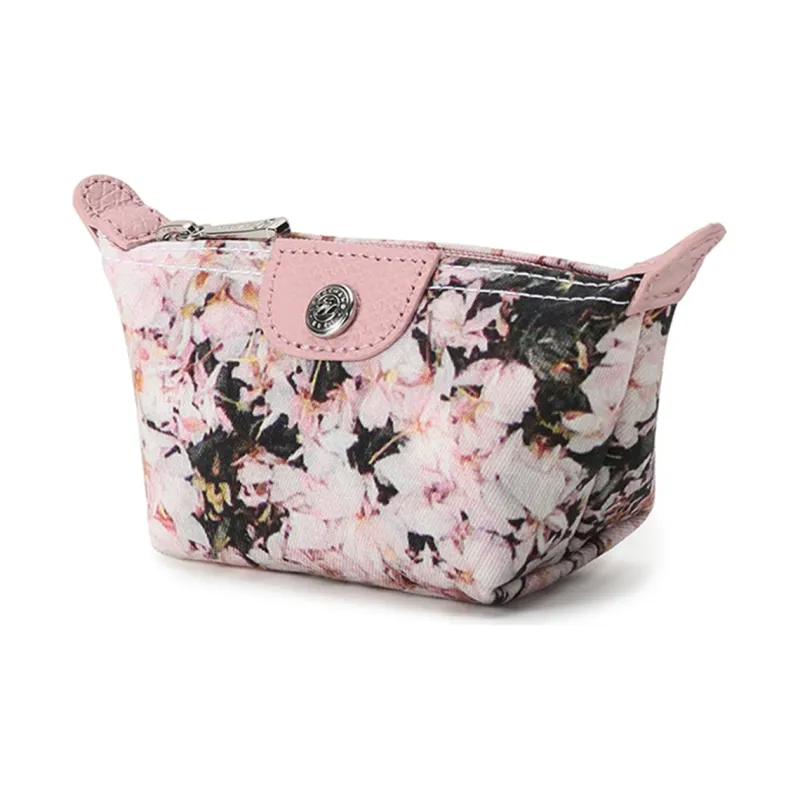 LONGCHAMP Le Foulonné Fabric Coin Purse Women's Pink-1