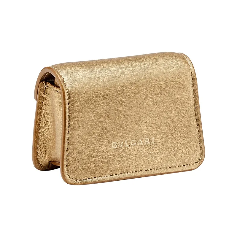 BVLGARI Serpenti Forever Cow Leather Fanny Pack Shoulder Bag Crossbody Bag Mini Women's Gold-1
