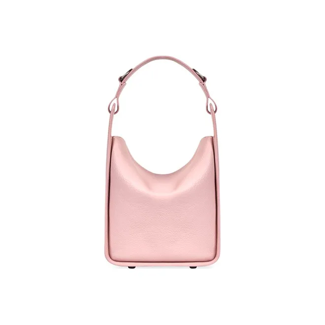 Balenciaga Crocodile Pattern Embossed Cow Leather Tote Bag Shopping Bag Handbag Shoulder Bags Small Size Women's Pink-2