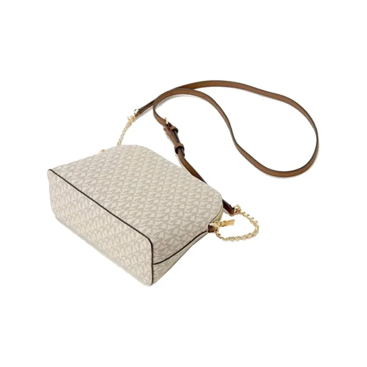MICHAEL KORS Jet Set Travel PVC Dome Bag Commute Shoulder Bag Crossbody Bag Regular Women's Vanilla White-2