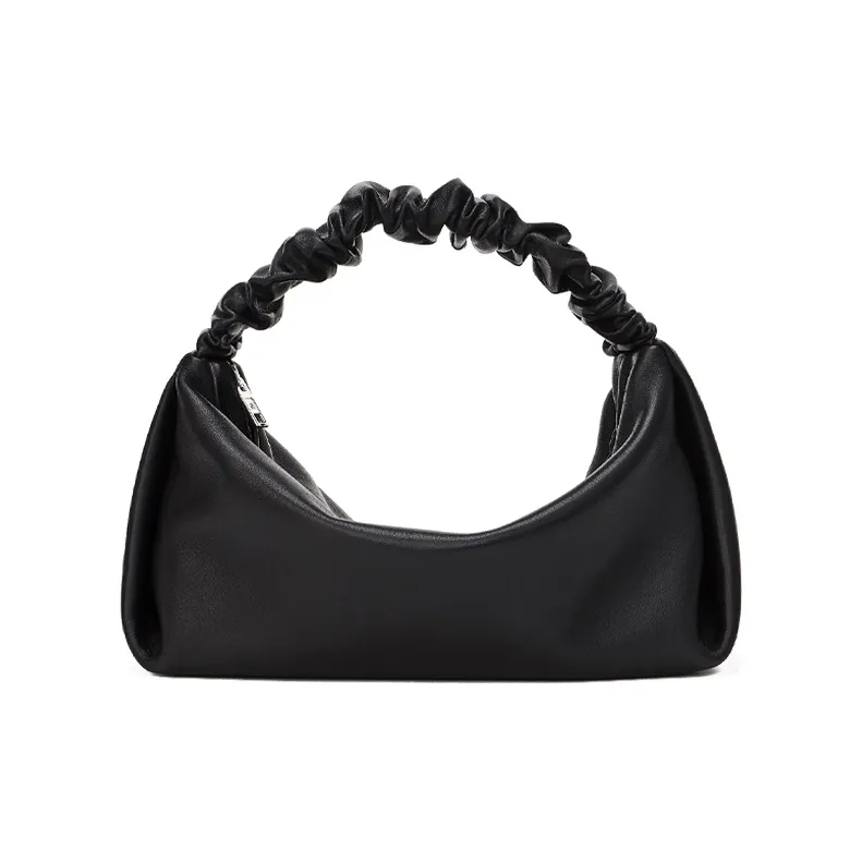 Alexander Wang Scrunchie Lambskin Shoulder Bag, Handbag Regular Women's Black-0
