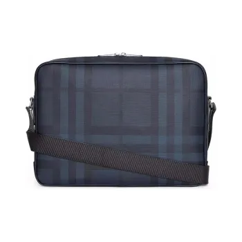 Burberry PVC Shoulder Bag Men's Dark Blue