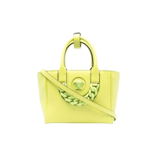VERSACE VERSACE Calfskin Handbags Shoulder Bags Women's Yellow