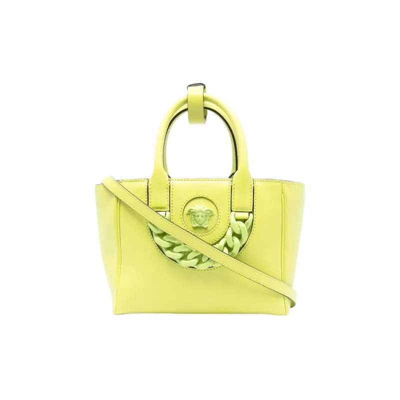 VERSACE VERSACE Calfskin Handbags Shoulder Bags Women's Yellow-0
