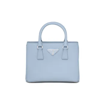 PRADA Leather Killer Bag Portable Crossbody Bag Shoulder Bag Mini Women's Sky Blue
