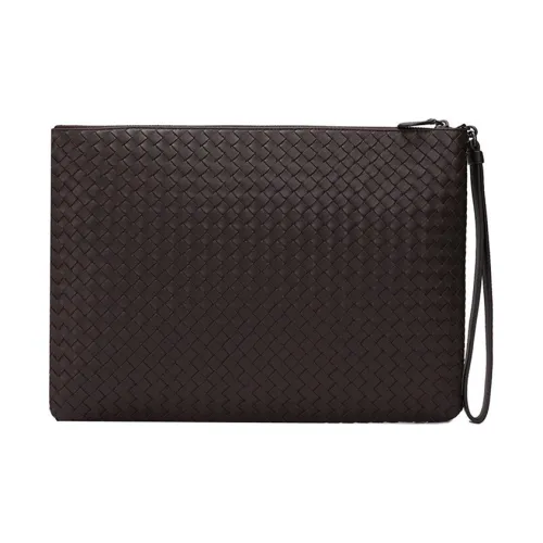 Bottega Veneta Sheepskin Clutch Regular Men's Coffee