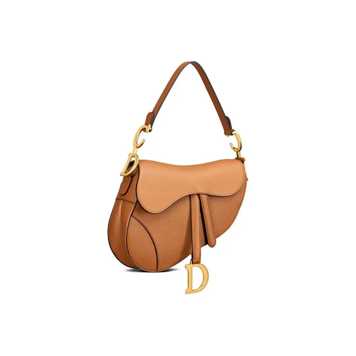 DIOR Saddle Cow Leather Saddle Bags Shoulder Bags Women's Brown-1
