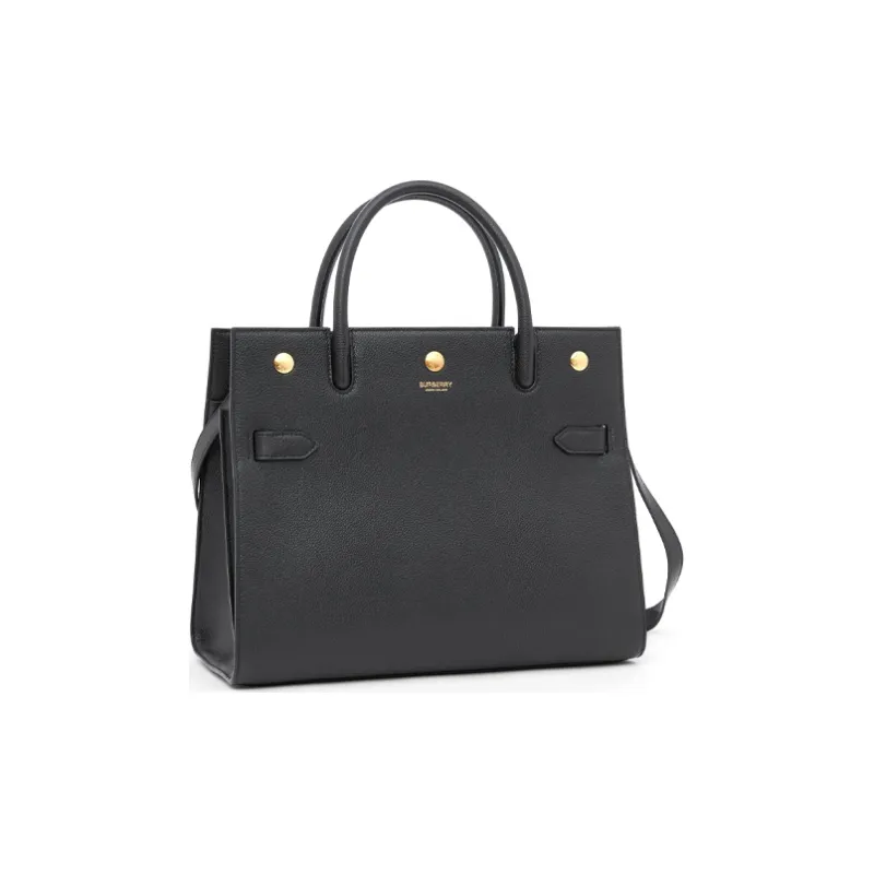 Burberry Title Cow Leather Handbag, Shoulder Bag, Crossbody Bag, Handbag Small Size Women's Black-1