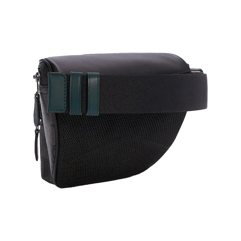 COACH Westway Canvas With Leather Crossbody Bag, Sling Bag, Fanny Pack Medium Size Men's Black Gray & Jasper-1