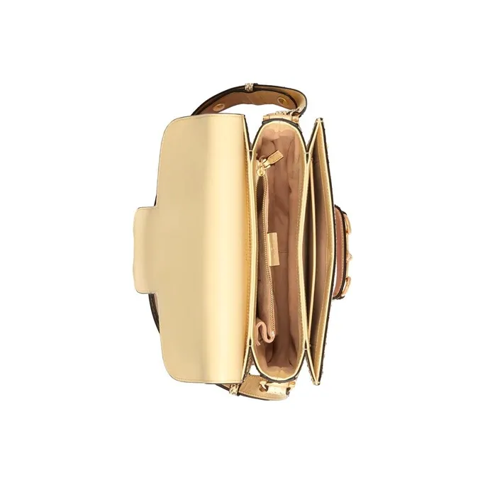 GUCCI Horsebit 1955 Leather Saddle Bag, Shoulder Bag, Crossbody Bag Trumpets Women's-4