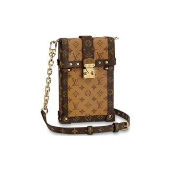 LOUIS VUITTON Pochette Trunk Verticale Monogram Reverse Brown