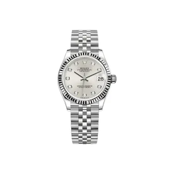ROLEX Log Series Automatic Mechanical Movement Women's Watch Watch 31mm Silver Dial Oystersteel Case Platinum Strap