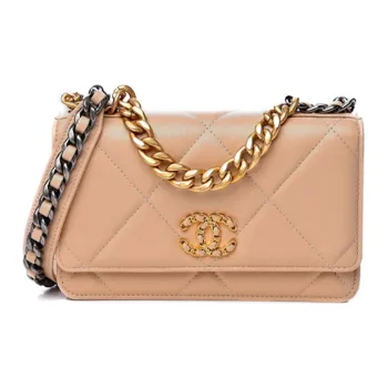 CHANEL 19BagWOC Sheepskin Handbag, Shoulder Bag, Backpack, Crossbody Bag Women's Shrimp Pink