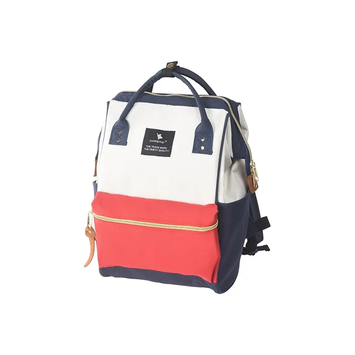 SURELAPTOP Oxford Mommy Bag, Backpack Regular Women's Beige Red Blue-1