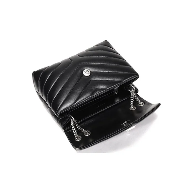 SAINT LAURENT Loulou Quilted Small Shoulder Bag-5