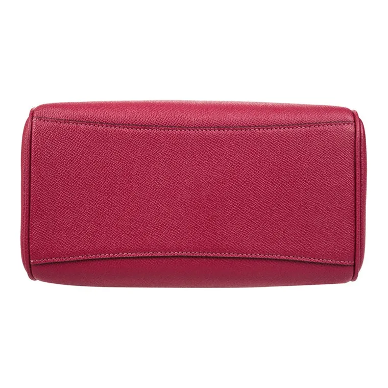 COACH Bennett Leather Boston Bag, Handbag, Shoulder Bag, Crossbody Bag Mini Women's Red-4